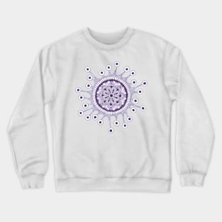 Virus Mandala (purple) Crewneck Sweatshirt